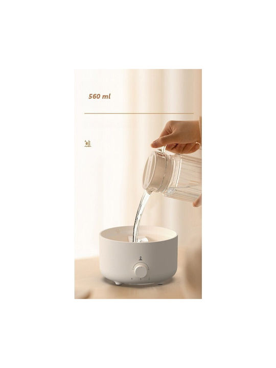 Alista Home Dispozitiv Difuzor de Aromaterapie Ultrasonic cu Temporizator Alb cu Led 560ml 124013