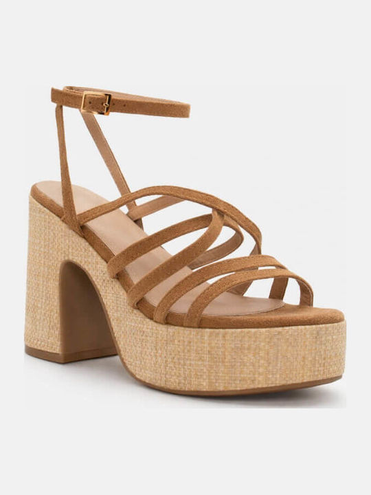 Damen Sandalen Braun