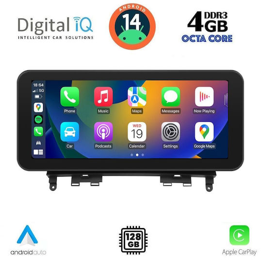 Digital IQ Car Audio System for Mercedes-Benz C Class 2007-2011 (Bluetooth/USB/WiFi/GPS/Apple CarPlay/Android Auto) with 10.25" Touch Screen