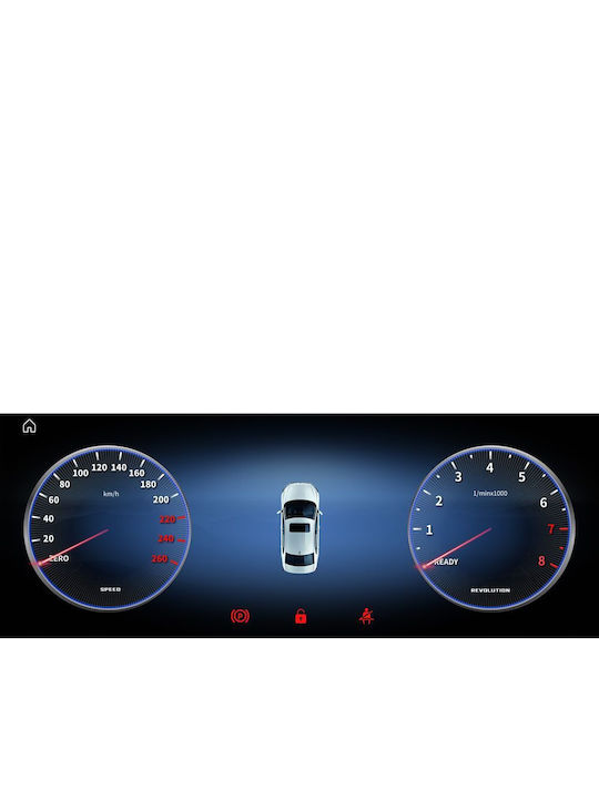 Digital IQ Car Audio System for Mercedes-Benz C Class 2012-2014 (Bluetooth/USB/WiFi/GPS/Apple CarPlay/Android Auto) with 10.25" Touch Screen