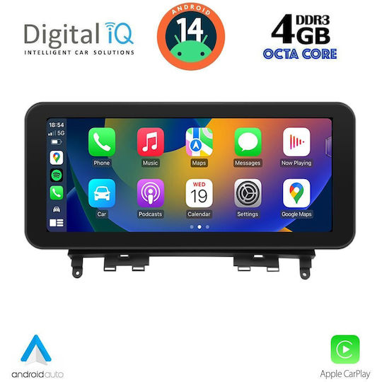 Digital IQ Ηχοσύστημα Αυτοκινήτου για Mercedes-Benz C Class 2007-2011 (Bluetooth/USB/WiFi/GPS/Apple-Carplay/Android-Auto) με Οθόνη Αφής 10.25"