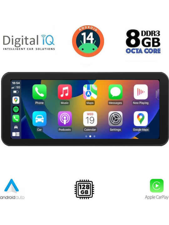 Digital IQ Auto-Audiosystem 2016-2018 Bluetooth USB Eingebautes Wi-Fi GPS Apple CarPlay Android Auto mit Touchscreen 10.25 Zoll