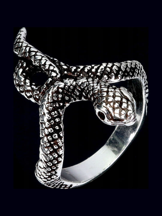 925 Stunning Silver Elegant Ring Size 15 Snake