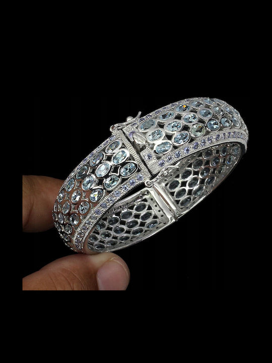Aquamarin Tansanit Ring Zertifikat