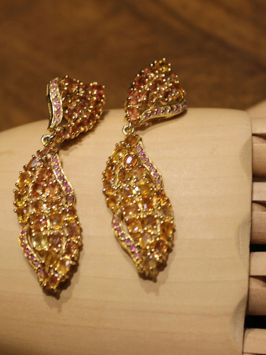 Beautiful Silver Sapphire Earrings Songea 2