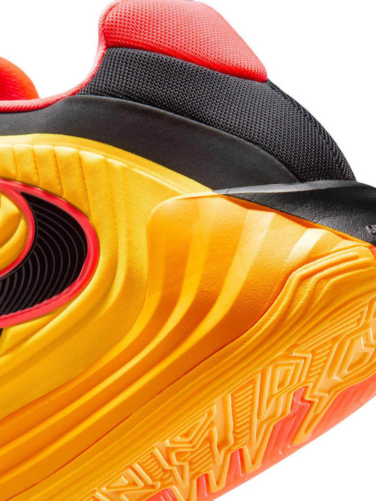 Giannis Freak 7 Fearless High Basketball Shoes Black Laser Orange Volt Bright Crimson
