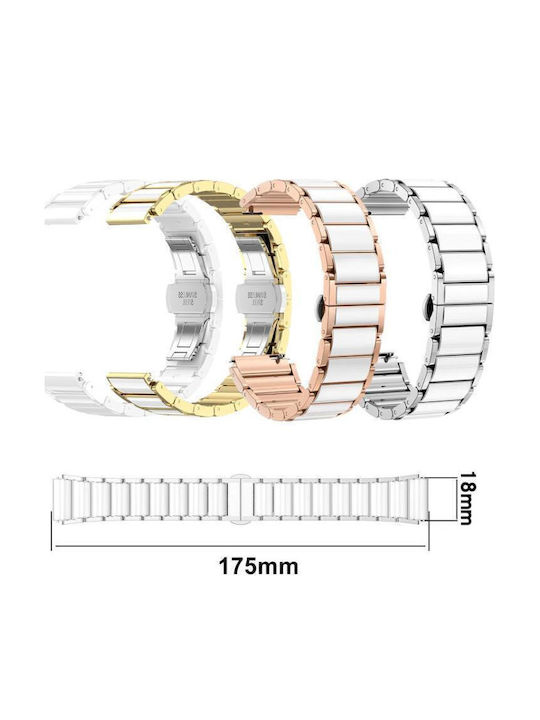 Huawei Watch Gt 6 41mm Gt 5 Pro 42mm Xdfind Ceramic Stainless Steel Watch Band Silver White
