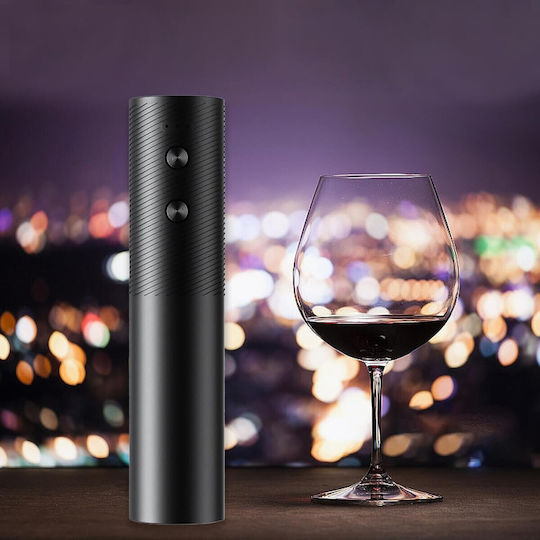 Tirbușon Electric Alista Home Deschizător De Sticle Pentru Vin Încărcare Usb 20 X 4,6 Cm Negru