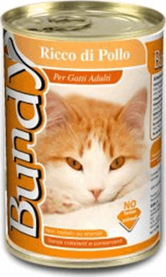 Bundy Adult Wet Food for Adult Cats in Cans with Chicken 400gr