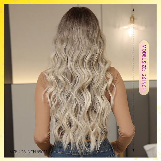 Animis Beauty Περούκα με Συνθετική Τρίχα σε Ξανθό Χρώμα 60cm