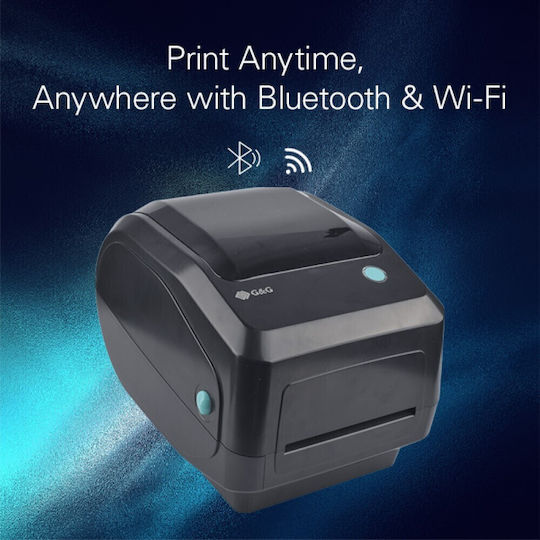 G&G G&G Tragbarer Thermischer & Thermische Übertragung Etikettendrucker USB Serial Wi-Fi Bluetooth Ethernet 203 dpi