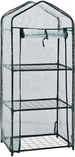 SGTT Seră Cu Ramă Metalică Cu Rafturi 0.59x0.39x1.26m