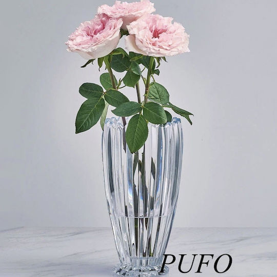 Decorative Beige Glass Vase