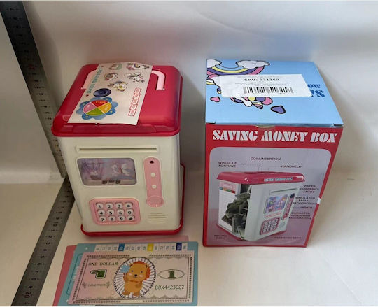 Kinder-Krabbelbüchsen Set Alista Home ATM Typ Fingerabdruck Passwort 13,5 x 11,5 x 20 cm Rosa