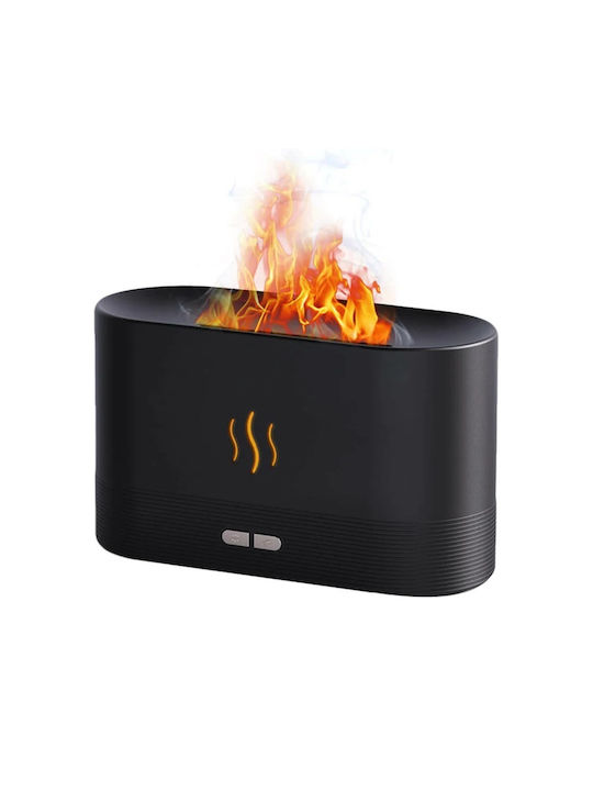 LED Ултразвукова Ароматерапевтична Дифузер Черна 180ml FOX385457