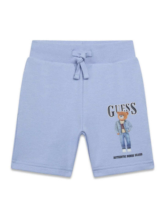 Guess Pantaloni Scurți Și Bermude Sport Pentru Copii Albastru Deschis