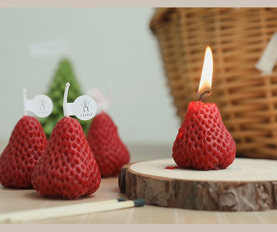 Alista Home Aromatic Candle with Strawberry Scent 78g 6 Pieces
