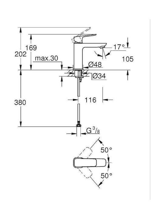 Grohe Cubeo Миксер Смесител за мивка