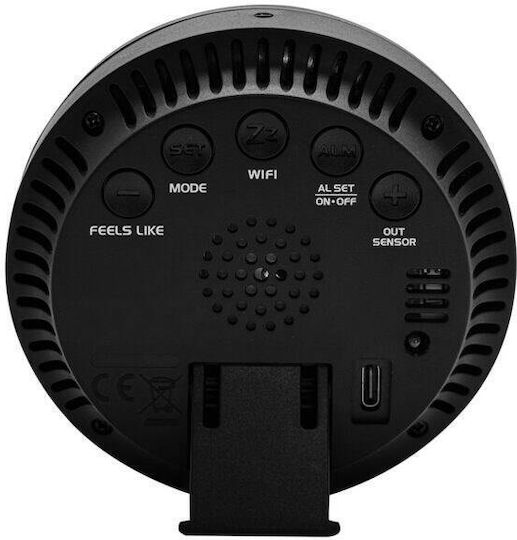 Blaupunkt WS35BK Ασύρματος Μετεωρολογικός Σταθμός Ψηφιακός Επιτραπέζιος Μαύρος