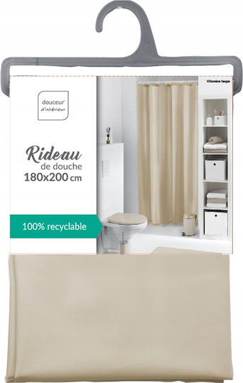 Douceur d'Intérieur Κουρτίνα Μπάνιου 180x200 cm Taupe