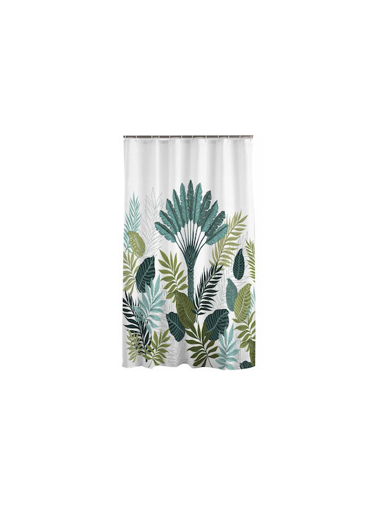 L-C Panazio Shower Curtain 180x200cm Green