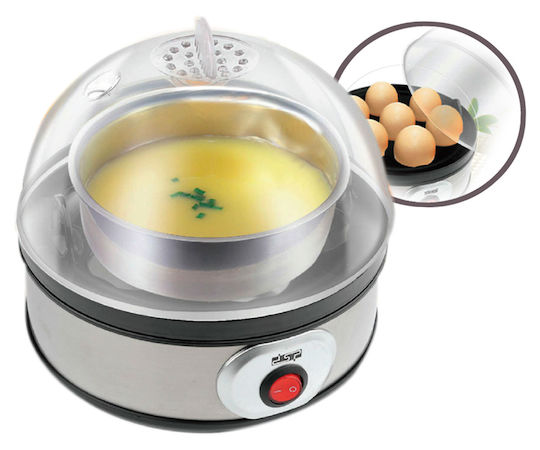 DSP Egg Cooker 7 Egg Capacity 350W Silver