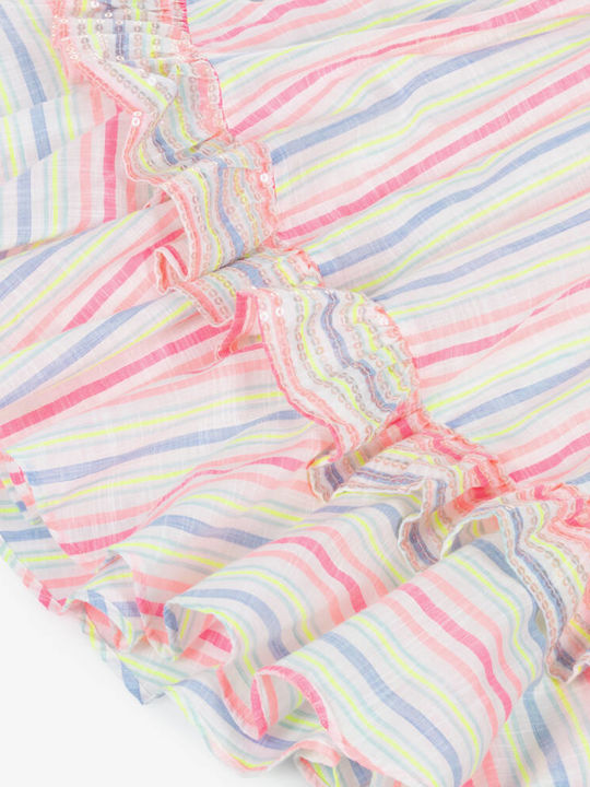 Girls Dress Striped White