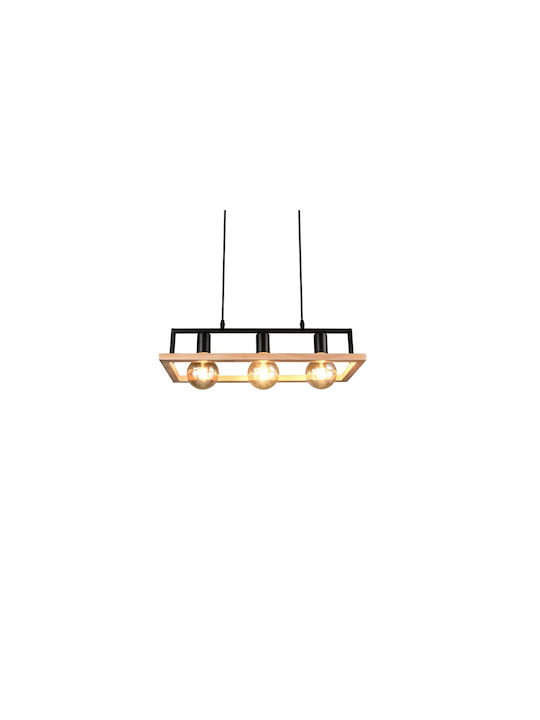 Trio Lighting Κρεμαστό Φωτιστικό Μαύρο