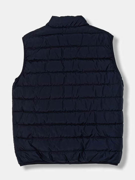 Kids Casual Sleeveless Jacket Blue