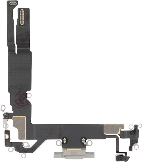 Clappio Conector De Încărcare Usb-c Iphone 17 Microfon Integrat Alb