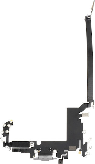 Clappio Usb-c Charging Connector Iphone 17 Pro Max Integrated Microphone Silver