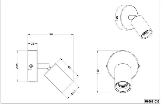 Trio Lighting Einzelne Decken- und Wandleuchte