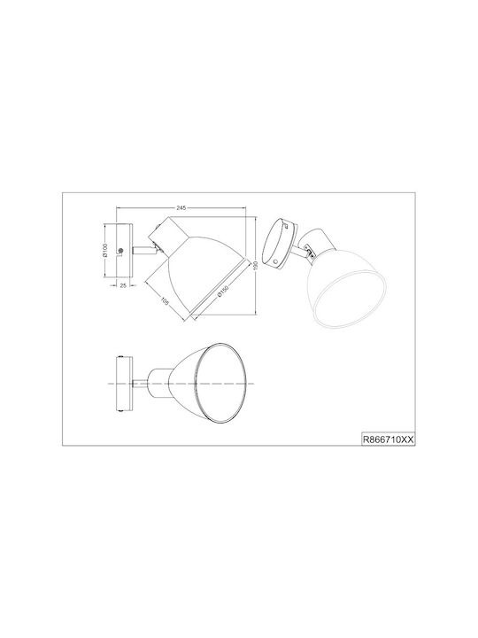 Trio Lighting Μονό Σποτ σε Λευκό Χρώμα