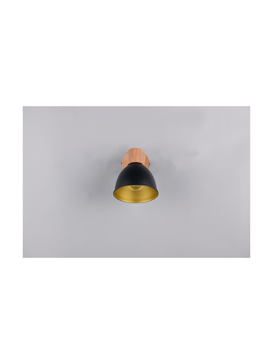 Trio Lighting Einzelne Decken- und Wandleuchte in Schwarzem Farbe