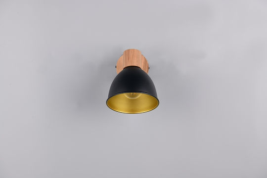 Trio Lighting Едно Таванно Спот В Черен Цвят