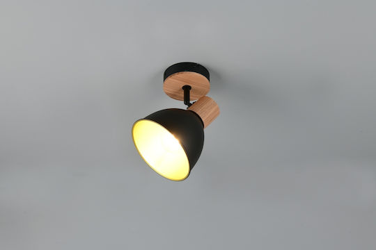 Trio Lighting Едно Таванно Спот В Черен Цвят