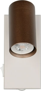 Trio Lighting Single Ceiling & Wall Spot in Brown Colour