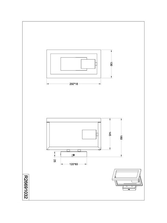 Trio Lighting Wandleuchte Schwarz