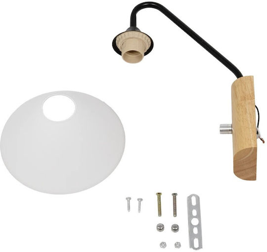 GloboStar Alessia Modern Wall Lamp with E27 Socket Beige 26x29cm