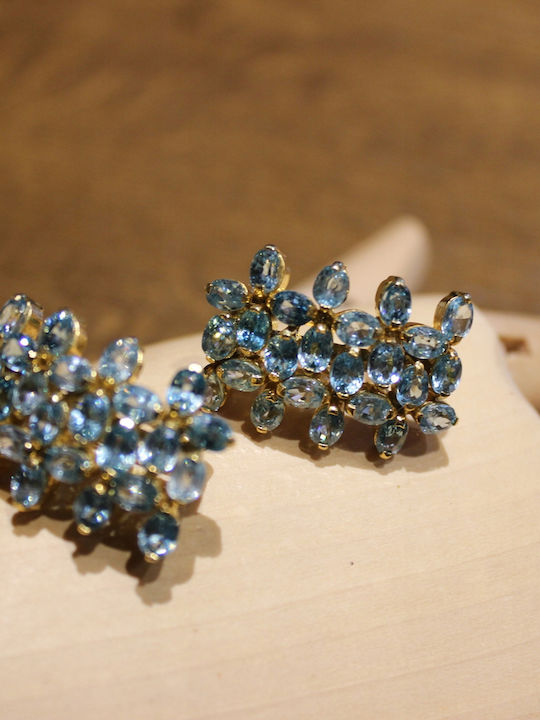925 Silver Earrings Natural Zirconia 3