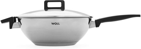 Woll Concept Wok Made of Stainless Steel with Lid with Non-Stick Coating 30cm