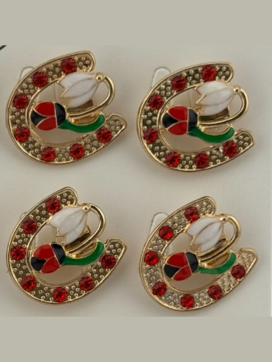 Alista Home Set Multicolour Flower Pins
