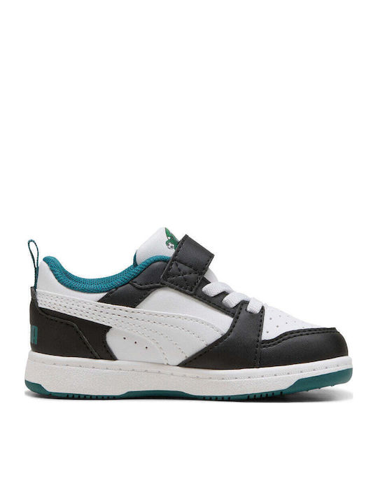Rebound V6 Kinder Sneaker mit Bügel- und Schleifenverschluss Schwarz