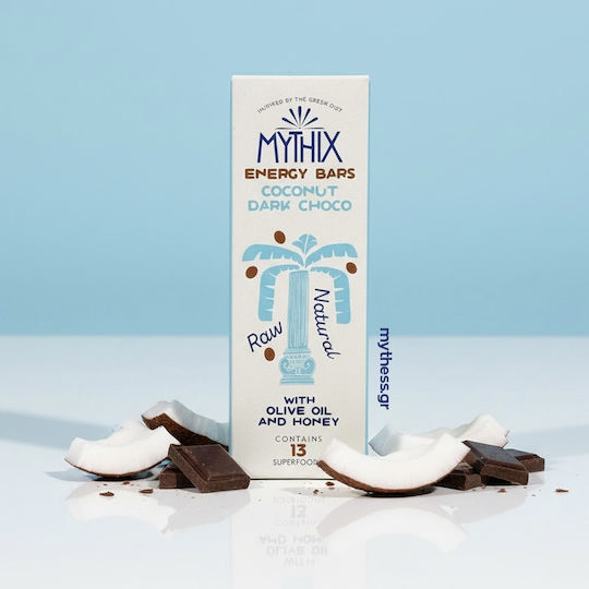 Energieriegel Mythix Kokosnuss Dunkle Schokolade Zuckerfrei 50g
