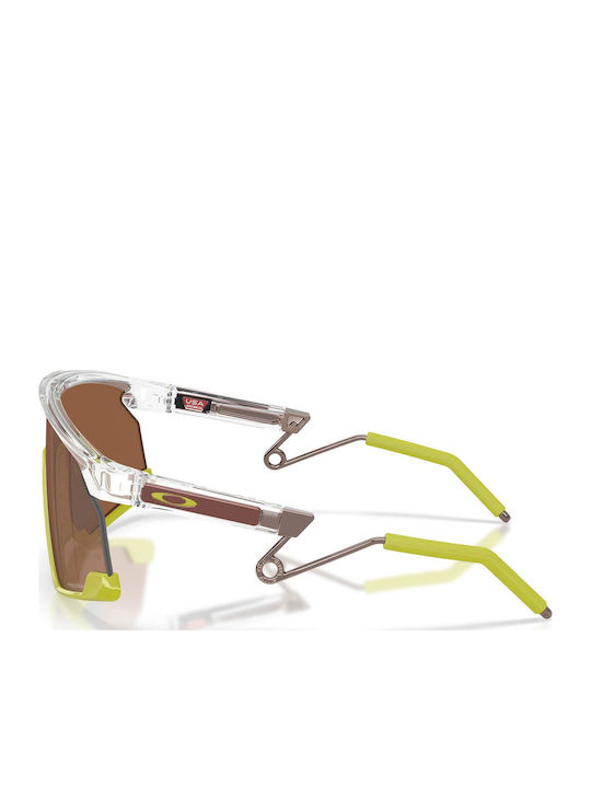 Oakley Bxtr Men's Sunglasses with Transparent Horn-Rimmed Frame and Transparent Lens