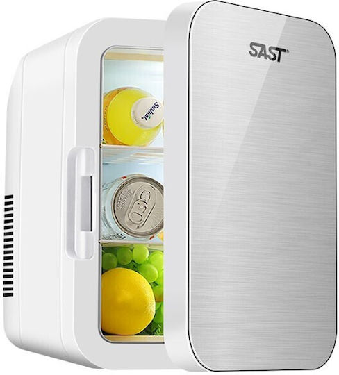 Alista Home Kosmetik-Kühlschrank 8lt Mit Regal & Heizfunktion Grau 48W
