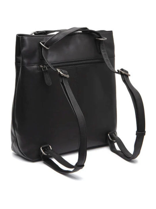 Leather Women's Backpack Black