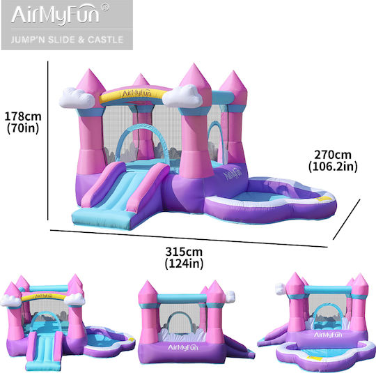 Fun Baby Inflatable Castle with Trampoline & Slide