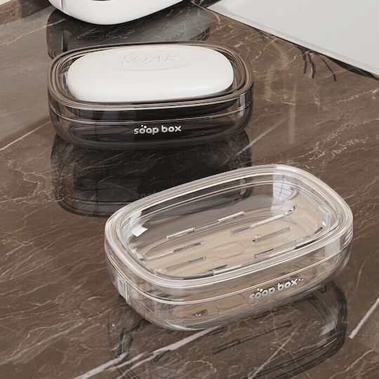 Alista Home Tavă De Săpun Din Plastic Gri De Birou