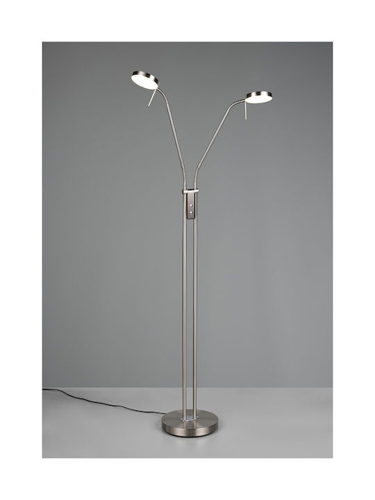 Trio Lighting Monza Φωτιστικό Δαπέδου Ασημί